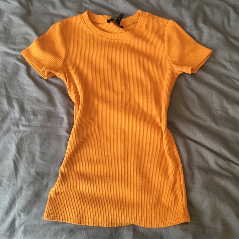 Mustard yellow shirt
